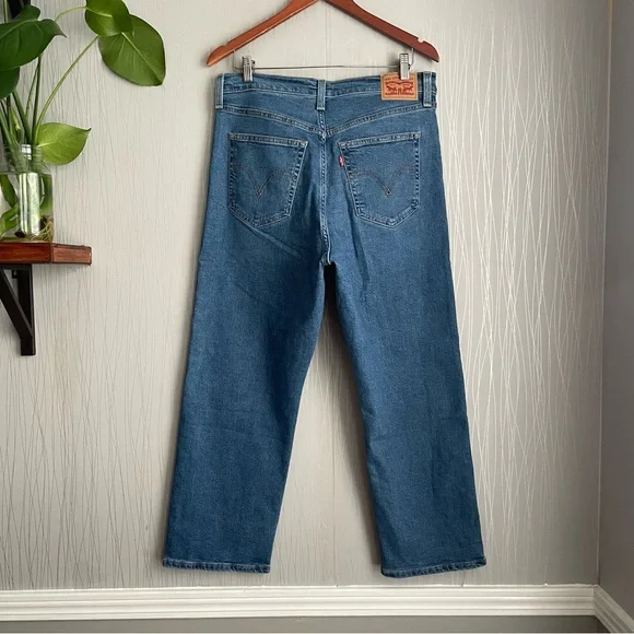 Levi’s Ribcage Straight Ankle Jeans size 32 - Picture 7 of 10